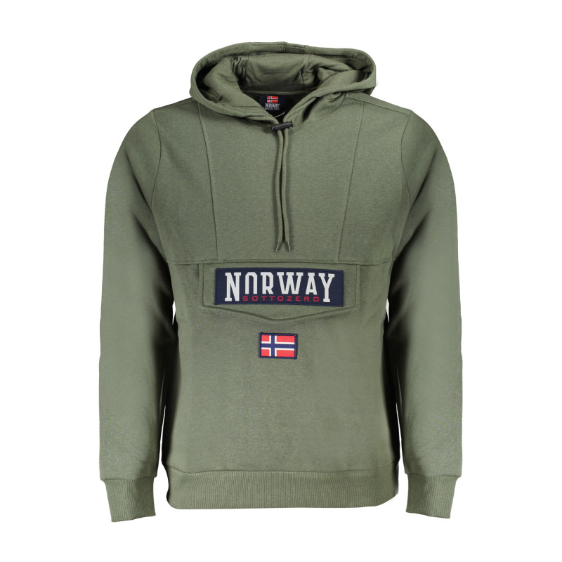 NORWAY 1963 FELPA SENZA ZIP UOMO VERDE