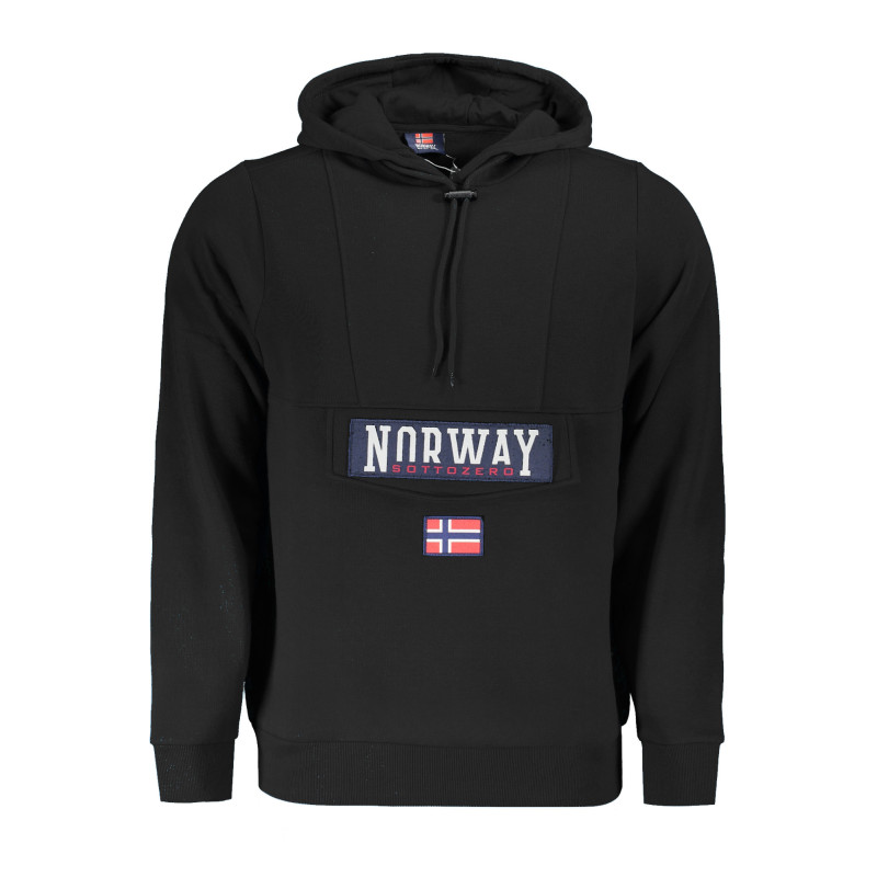 NORWAY 1963 FELPA SENZA ZIP UOMO NERO