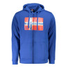 NORWAY 1963 FELPA CON ZIP UOMO BLU