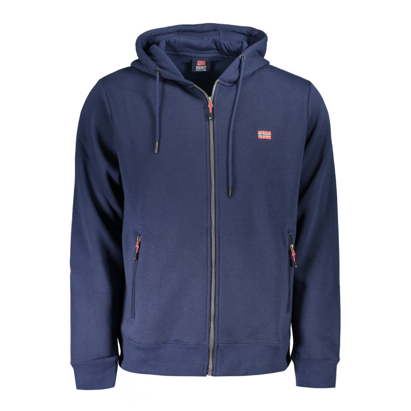 NORWAY 1963 MEN&39S BLUE ZIP-UP SWEATSHIRT