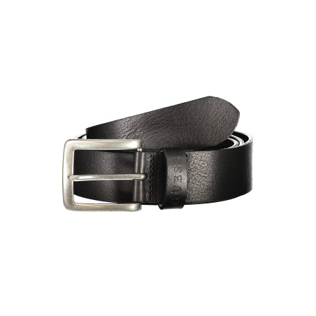 GUESS JEANS LEATHER BELT MEN BLACK