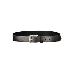 GUESS JEANS LEATHER BELT MEN BLACK