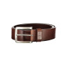 GUESS JEANS LEATHER BELT MEN BROWN