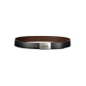 GUESS JEANS LEATHER BELT MEN BLACK