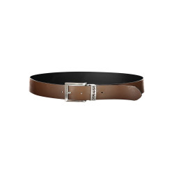 GUESS JEANS LEATHER BELT MEN BLACK