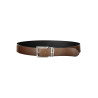 GUESS JEANS LEATHER BELT MEN BLACK