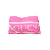 GUESS JEANS BEACH TOWEL GIRL PINK