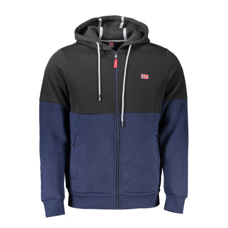 NORWAY 1963 MEN&39S BLUE ZIP-UP SWEATSHIRT