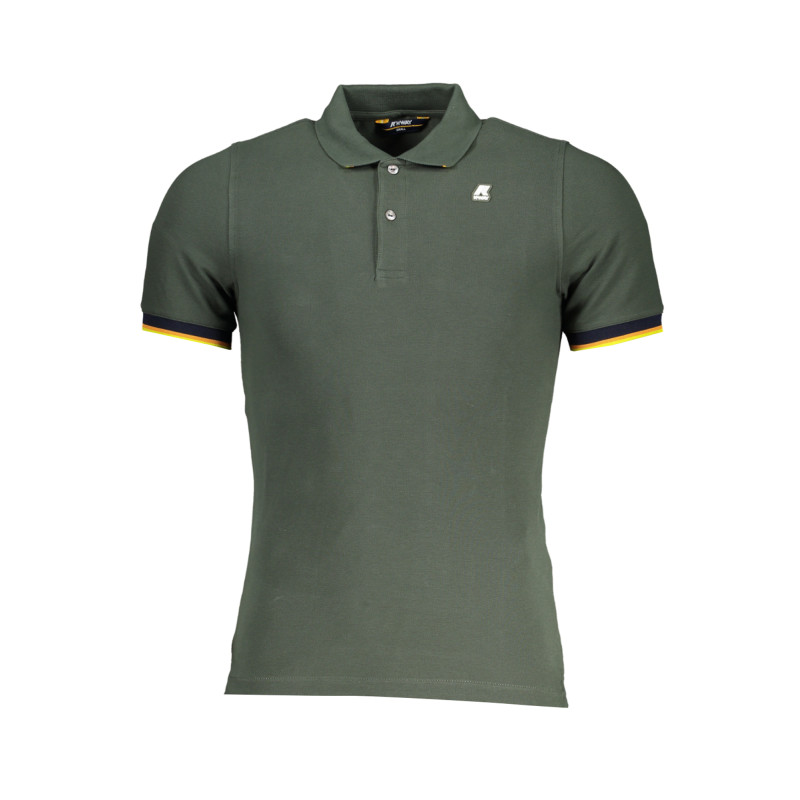 K-WAY GREEN MEN&39S SHORT-SLEEVED POLO SHIRT