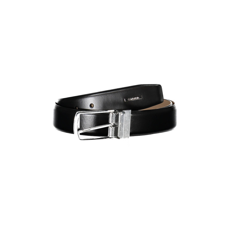 CALVIN KLEIN BLACK MAN LEATHER BELT