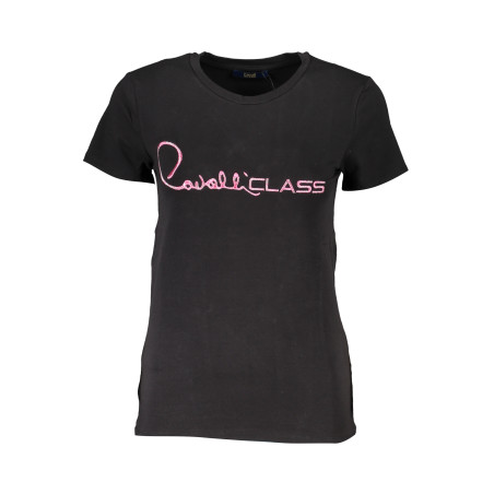 CAVALLI CLASS T-SHIRT MANICHE CORTE DONNA NERO