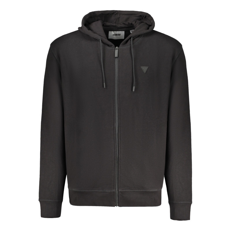 GUESS JEANS MEN&39S ZIP-UP SWEATSHIRT BLACK