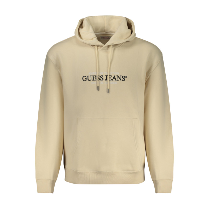 GUESS JEANS FELPA SENZA ZIP UOMO BEIGE