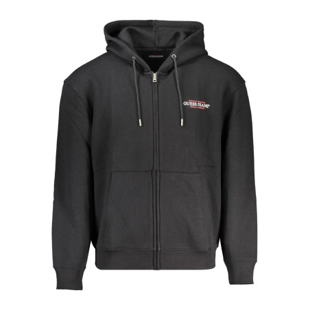 GUESS JEANS MEN&39S ZIP-UP SWEATSHIRT BLACK