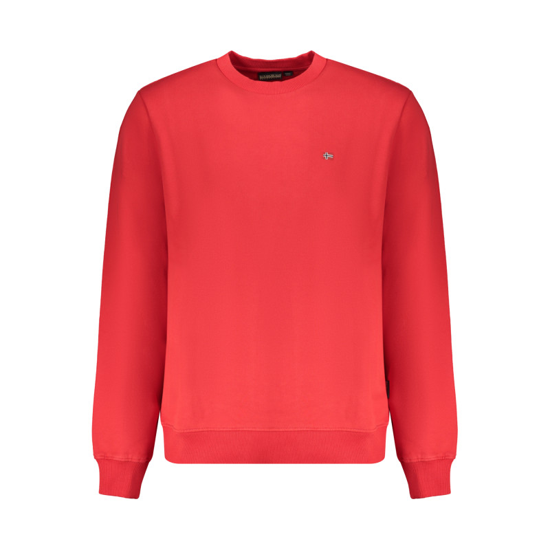 NAPAPIJRI RED MEN&39S ZIP-LESS SWEATSHIRT