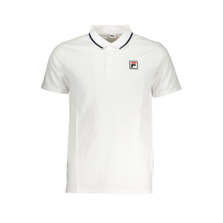 FILA MEN&39S WHITE SHORT SLEEVED POLO SHIRT