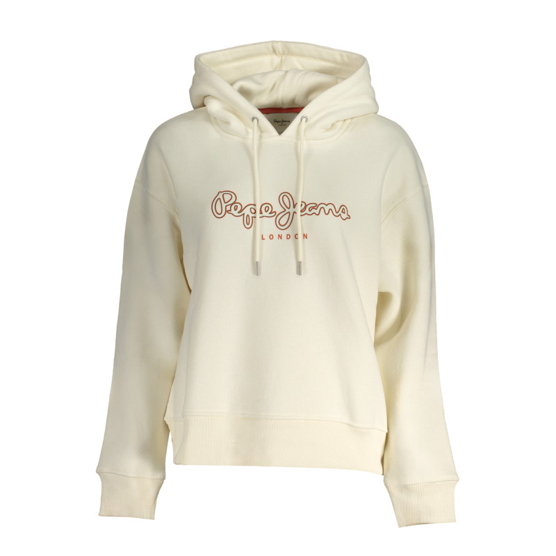 PEPE JEANS FELPA SENZA ZIP DONNA BIANCO