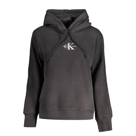 CALVIN KLEIN SWEATSHIRT WITHOUT ZIP WOMEN BLACK