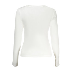 GUESS JEANS LONG SLEEVE T-SHIRT WOMEN WHITE