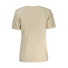 GUESS JEANS T-SHIRT MANICHE CORTE DONNA BEIGE