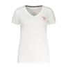 GUESS JEANS T-SHIRT MANICHE CORTE DONNA BIANCO