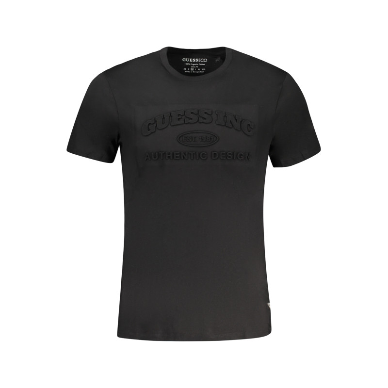 GUESS JEANS HERREN-KURZARM-T-SHIRT SCHWARZ