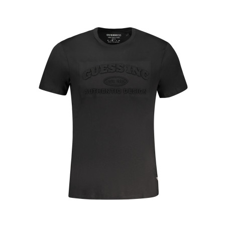 GUESS JEANS HERREN-KURZARM-T-SHIRT SCHWARZ