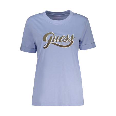 GUESS JEANS DAMEN KURZARM T-SHIRT HELLBLAU