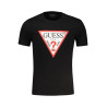 GUESS JEANS HERREN-KURZARM-T-SHIRT SCHWARZ