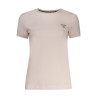 GUESS JEANS T-SHIRT MANICHE CORTE DONNA ROSA