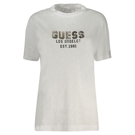 GUESS JEANS DAMEN KURZARM T-SHIRT WEISS