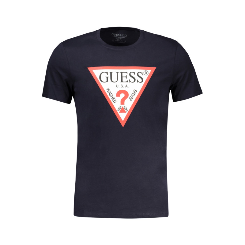 GUESS JEANS SHORT SLEEVE T-SHIRT MEN BLUE