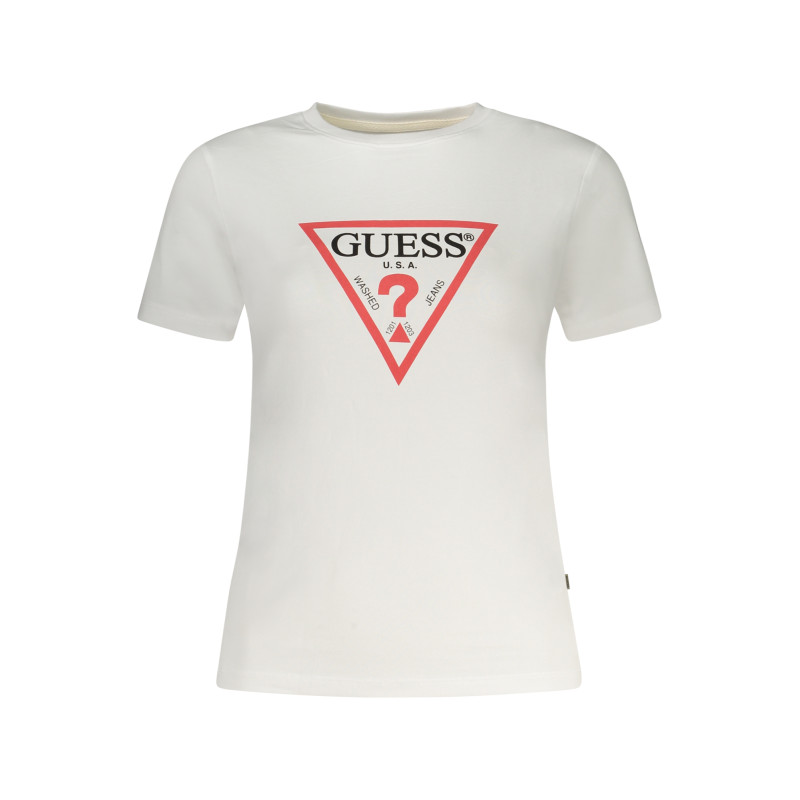 GUESS JEANS DAMEN KURZARM T-SHIRT WEISS