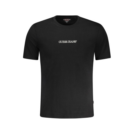 GUESS JEANS SHORT SLEEVE T-SHIRT MEN BLACK