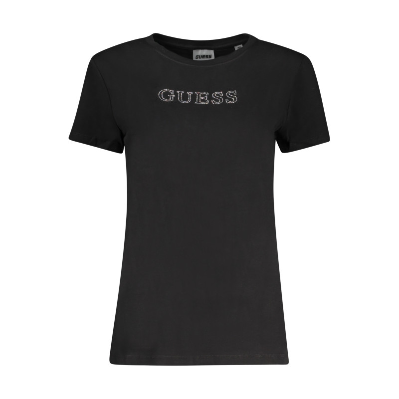 GUESS JEANS DAMEN KURZARM T-SHIRT SCHWARZ