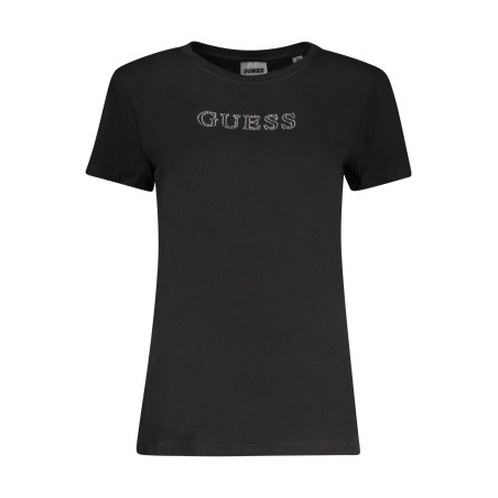 GUESS JEANS SHORT SLEEVE T-SHIRT WOMEN BLACK