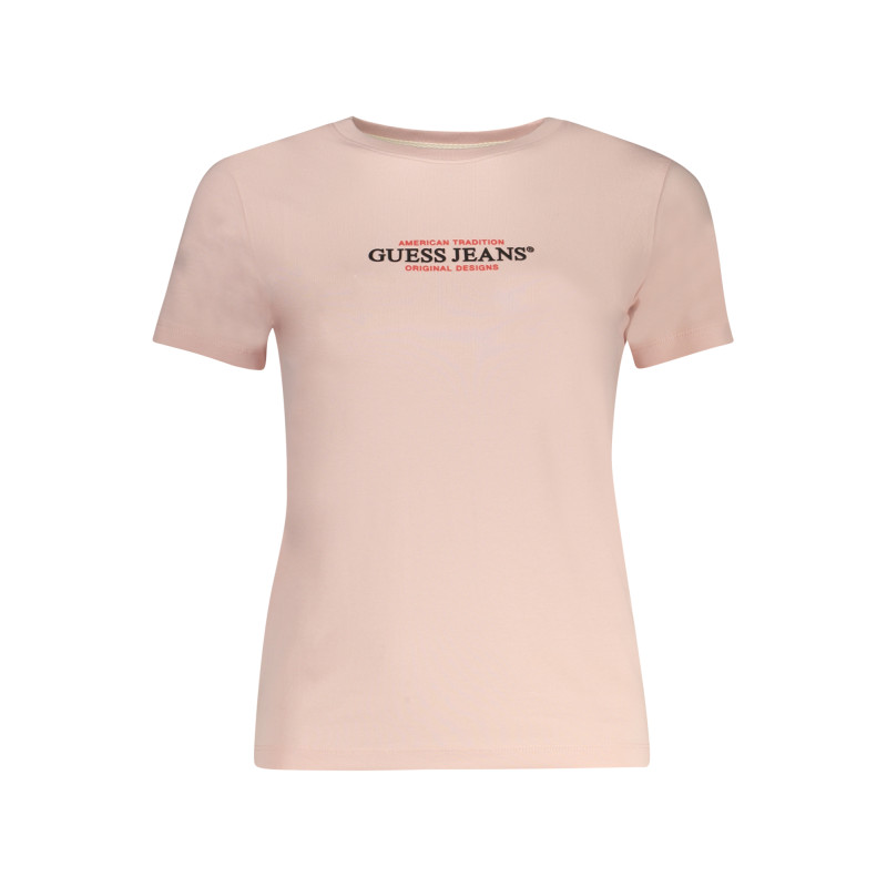 GUESS JEANS DAMEN KURZARM T-SHIRT ROSA