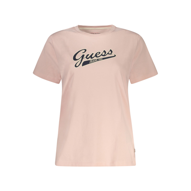 GUESS JEANS WOMEN&39S SHORT SLEEVE T-SHIRT PINK