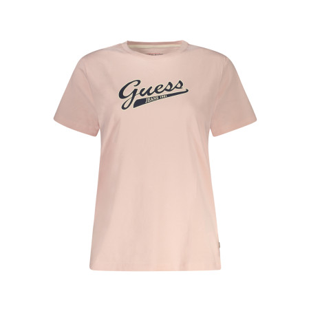 GUESS JEANS DAMEN KURZARM T-SHIRT ROSA