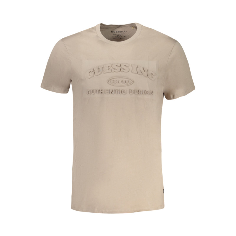 GUESS JEANS T-SHIRT MANICHE CORTE UOMO BEIGE