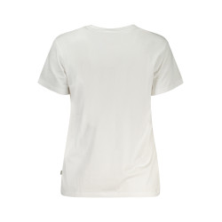 GUESS JEANS T-SHIRT MANICHE CORTE DONNA BIANCO