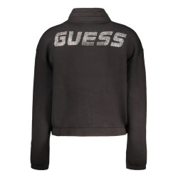 GUESS JEANS DAMEN-SWEATSHIRT MIT ZIP SCHWARZ