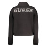 GUESS JEANS DAMEN-SWEATSHIRT MIT ZIP SCHWARZ