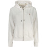 GUESS JEANS WOMEN&39S ZIP-UP SWEATSHIRT WHITE