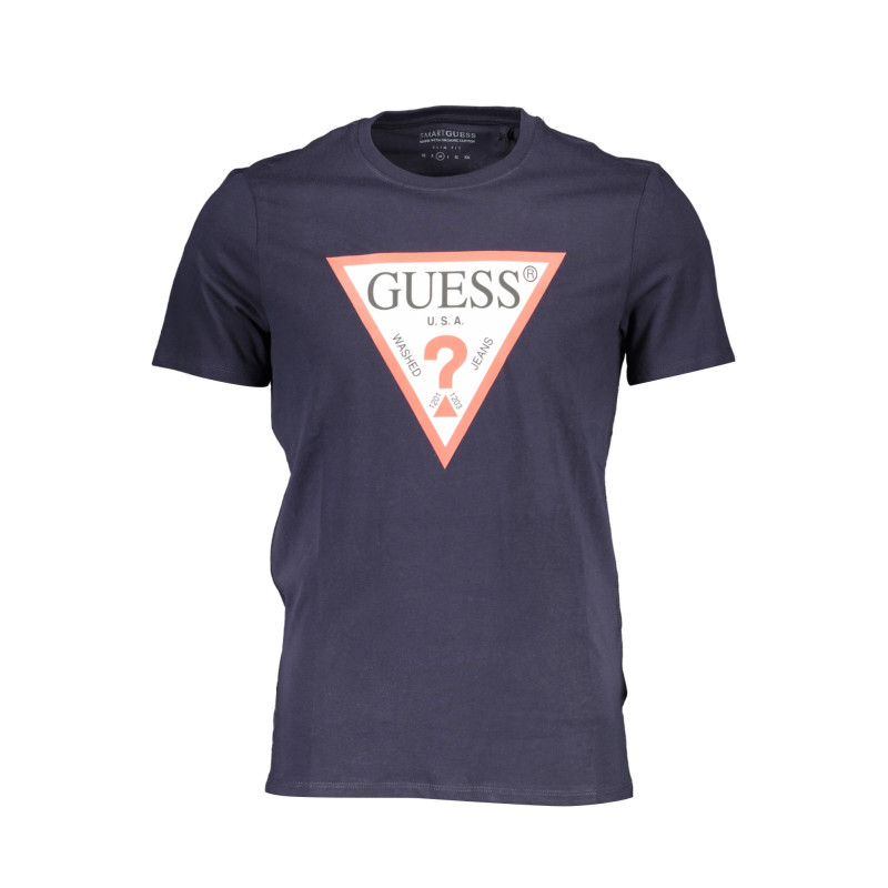 GUESS JEANS MEN&39S SHORT SLEEVE T-SHIRT BLUE