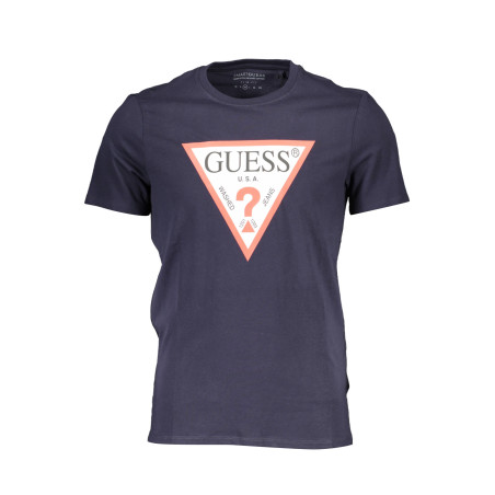 GUESS JEANS MEN&39S SHORT SLEEVE T-SHIRT BLUE