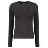 GUESS JEANS LONG SLEEVE T-SHIRT WOMEN BLACK