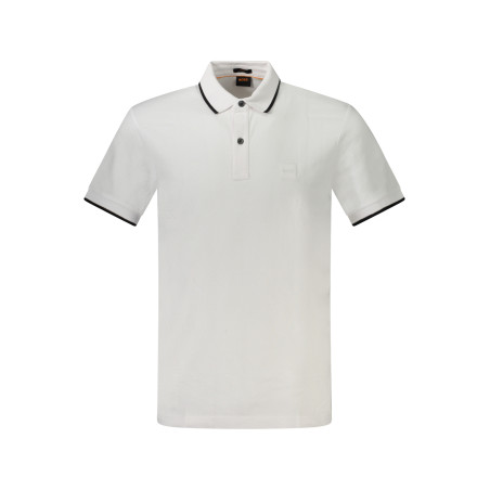 HUGO BOSS POLO KURZARM HERREN WEISS
