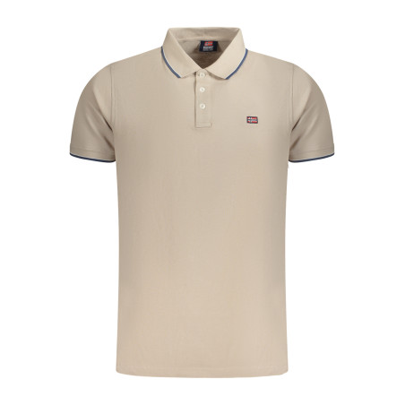 NORWAY 1963 POLO MANICHE CORTE UOMO BEIGE