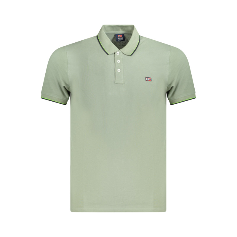 NORWEGEN 1963 HERREN KURZARM-POLO GRÜN